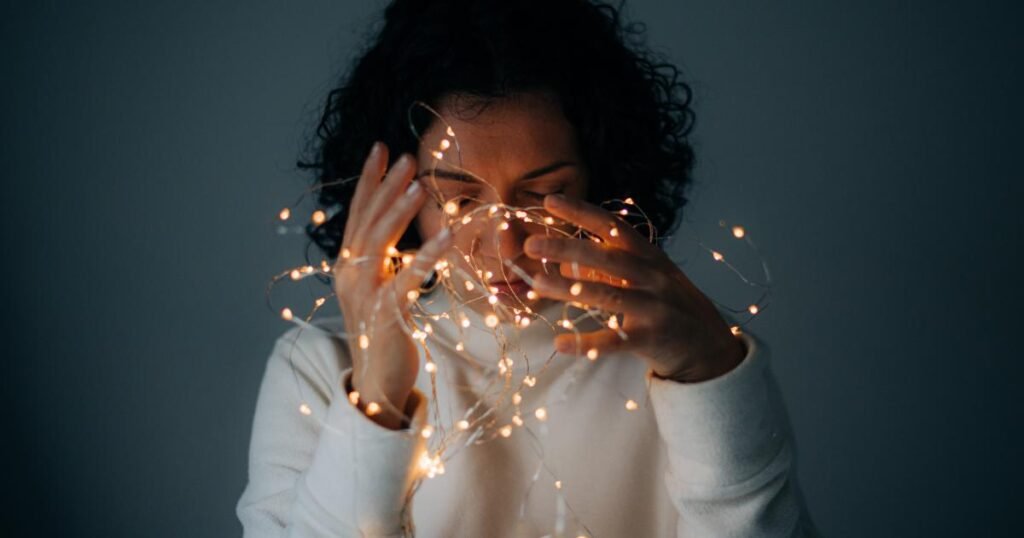 رؤية ومضات ضوئية